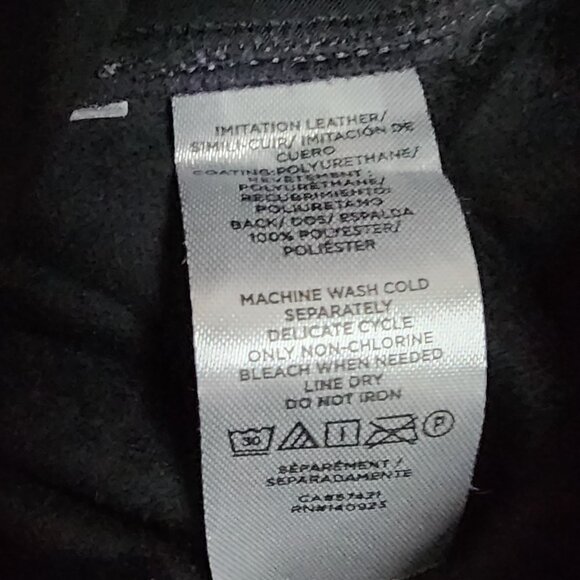 Ann Taylor Loft Pants Womens Size MT Medium Tall Pull On Faux Leather Pockets - Picture 4 of 5